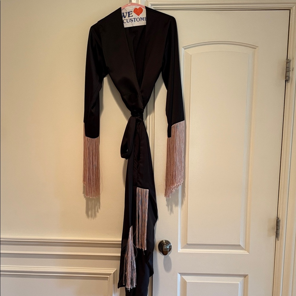 NASTY GAL FRINGE MIDI DRESS